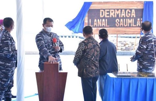 Kepala Staf TNI AL Resmikan Dermaga Lanal Saumlaki Maluku