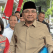 Mantan Menteri Agama (Menag) Yaqut Cholil Qoumas tiba di Gedung Merah Putih KPK, Jakarta, Kamis (7/8/2025).