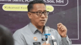 Kepala Kantor Wilayah Kemenkum Maluku Saiful Sahri di Ambon.