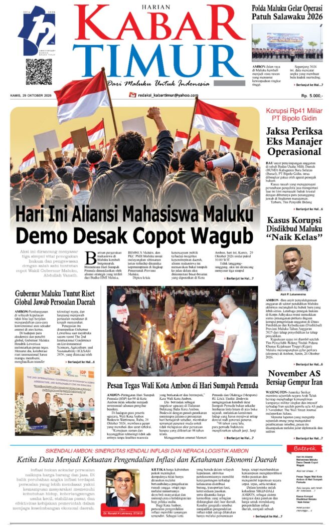 
Hari Ini Aliansi Mahasiswa Maluku Demo Desak Copot Wagub